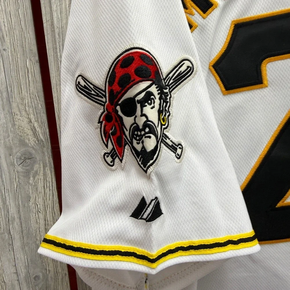 Majestic Pittsburgh Pirates Andrew McCutchen 22 Jersey Mens 52 White Authentic